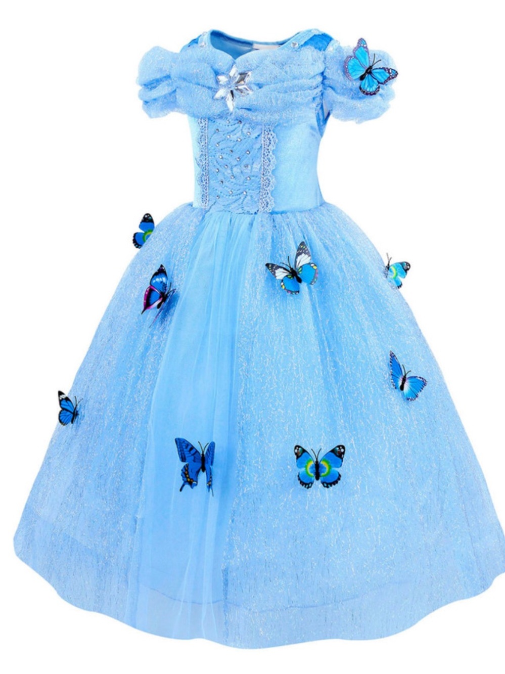 Princess Cinderella Dress Up Costume with Accessories Girls 7-8 - NEW IN BAG!